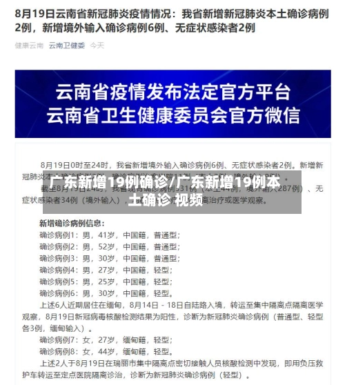 广东新增19例确诊/广东新增19例本土确诊 视频-第1张图片