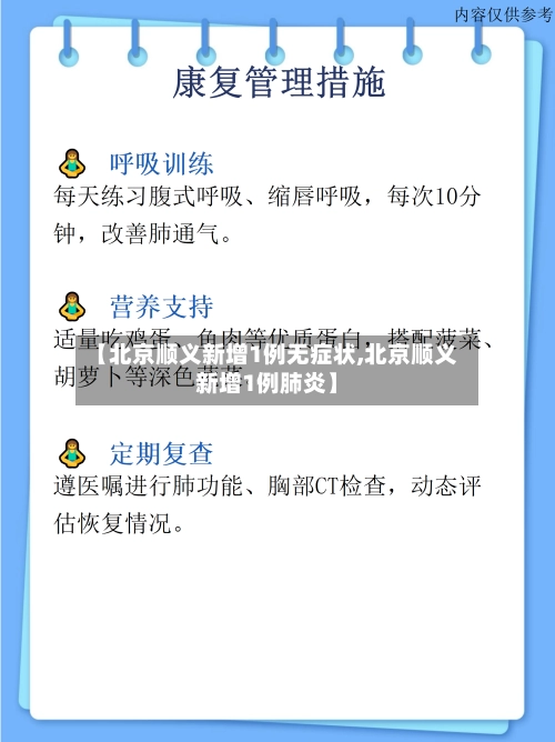 【北京顺义新增1例无症状,北京顺义新增1例肺炎】-第1张图片