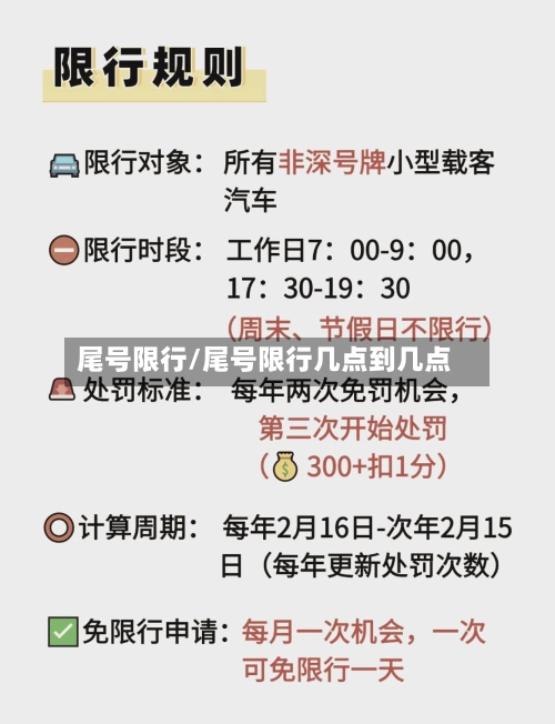 尾号限行/尾号限行几点到几点-第1张图片
