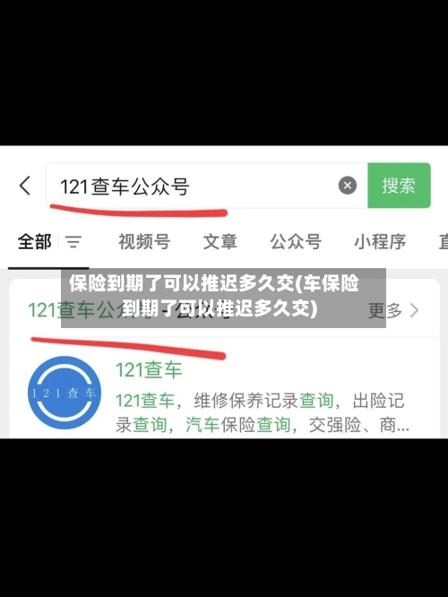 保险到期了可以推迟多久交(车保险到期了可以推迟多久交)-第1张图片