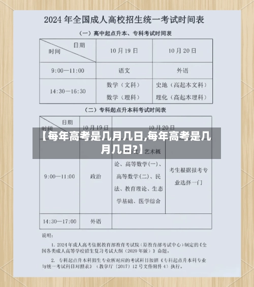 【每年高考是几月几日,每年高考是几月几日?】-第1张图片