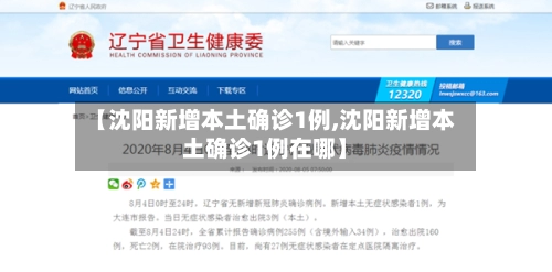 【沈阳新增本土确诊1例,沈阳新增本土确诊1例在哪】-第1张图片