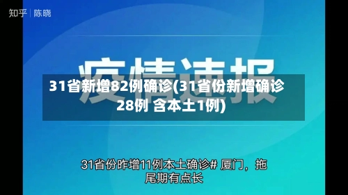 31省新增82例确诊(31省份新增确诊28例 含本土1例)-第1张图片