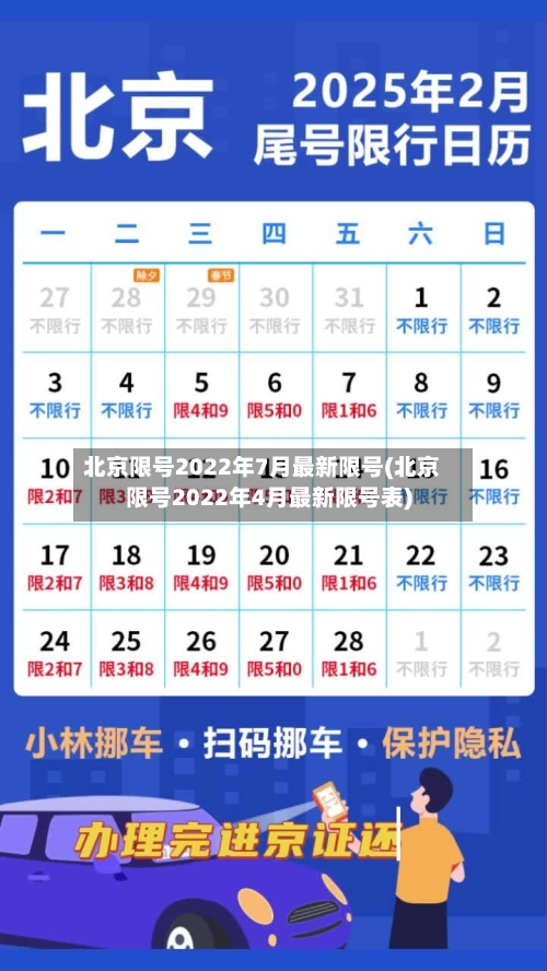 北京限号2022年7月最新限号(北京限号2022年4月最新限号表)-第1张图片