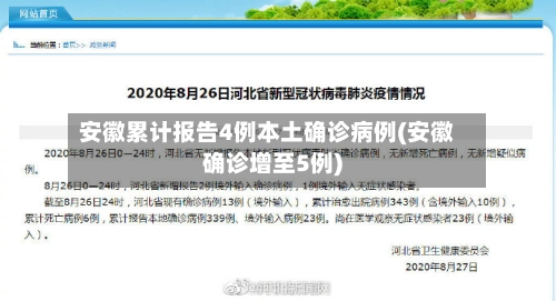 安徽累计报告4例本土确诊病例(安徽确诊增至5例)-第2张图片
