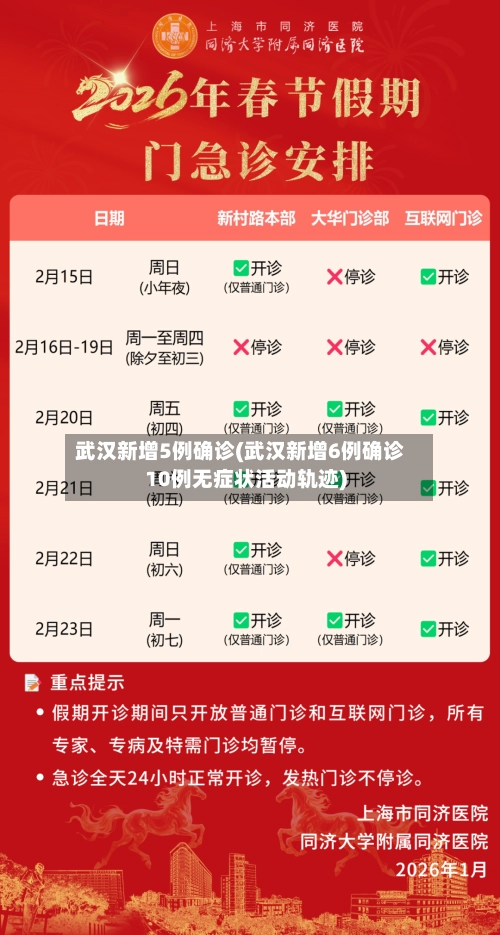 武汉新增5例确诊(武汉新增6例确诊10例无症状活动轨迹)-第2张图片