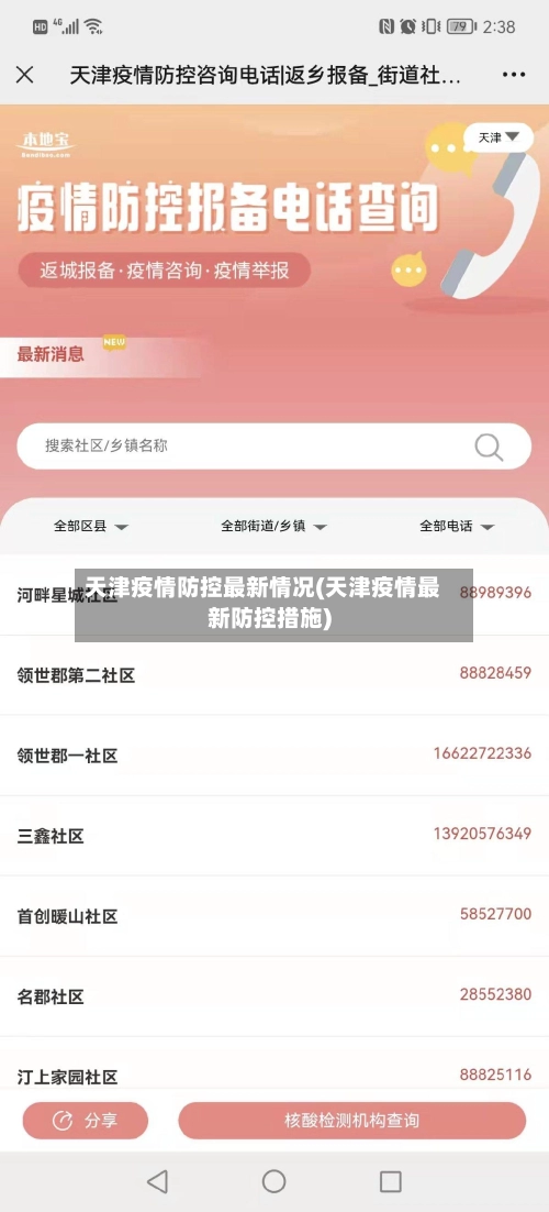 天津疫情防控最新情况(天津疫情最新防控措施)