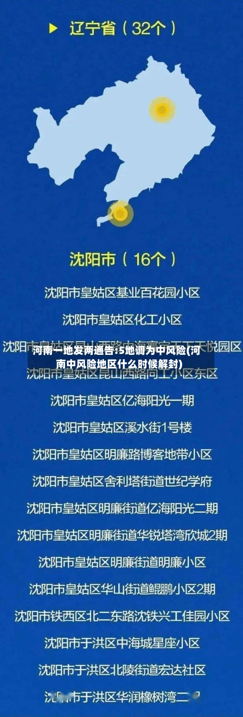 河南一地发两通告:5地调为中风险(河南中风险地区什么时候解封)-第1张图片