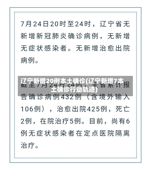 辽宁新增20例本土确诊(辽宁新增7本土确诊行动轨迹)-第2张图片