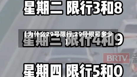 【为什么29号限行,29号限号多少】-第1张图片