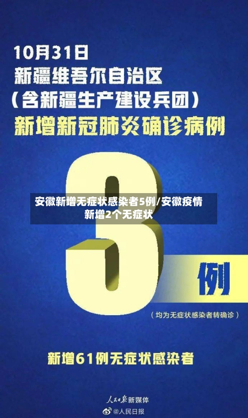 安徽新增无症状感染者5例/安徽疫情新增2个无症状-第1张图片