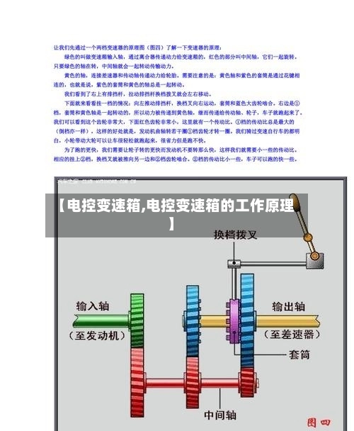 【电控变速箱,电控变速箱的工作原理】-第1张图片