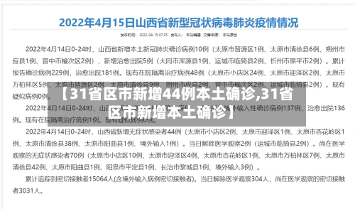 【31省区市新增44例本土确诊,31省区市新增本土确诊】-第1张图片