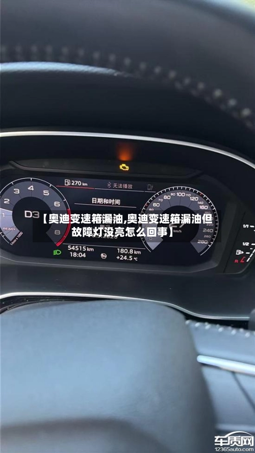 【奥迪变速箱漏油,奥迪变速箱漏油但故障灯没亮怎么回事】-第1张图片