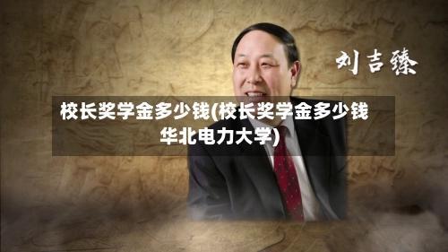 校长奖学金多少钱(校长奖学金多少钱华北电力大学)-第1张图片