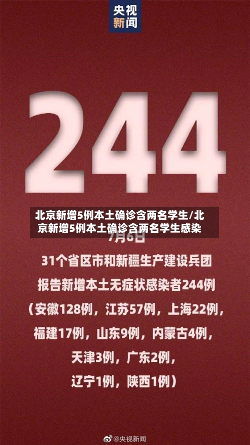 北京新增5例本土确诊含两名学生/北京新增5例本土确诊含两名学生感染