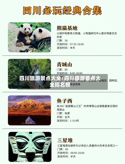 四川旅游景点大全/四川旅游景点大全排名榜