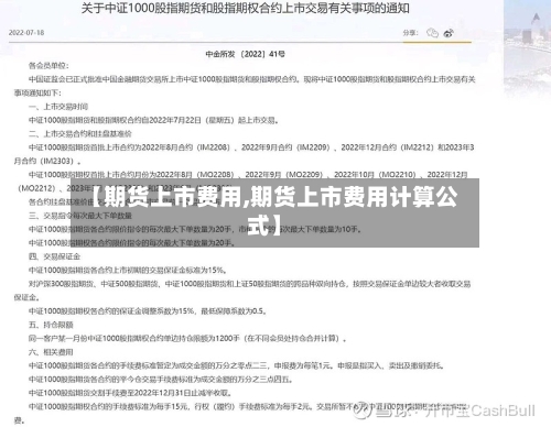 【期货上市费用,期货上市费用计算公式】-第3张图片