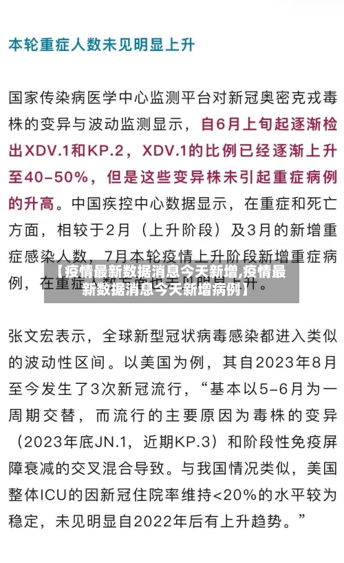 【疫情最新数据消息今天新增,疫情最新数据消息今天新增病例】-第1张图片