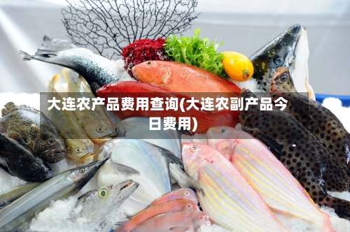 大连农产品费用查询(大连农副产品今日费用)-第1张图片