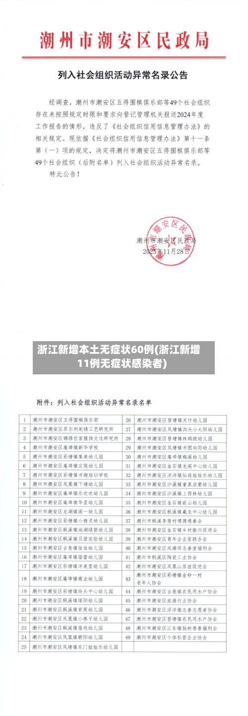 浙江新增本土无症状60例(浙江新增11例无症状感染者)-第2张图片